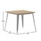 Flash Furniture 36 SQ Table Brown Umbrella Top/Silver Steel Frame JJ-T14619-90-BRSL-GG - alternate 6